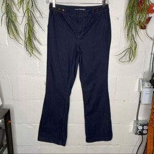 Chicos The Platinum Denim Trouser Bootcut Shape Dark Wash Size 1 US 8 Medium